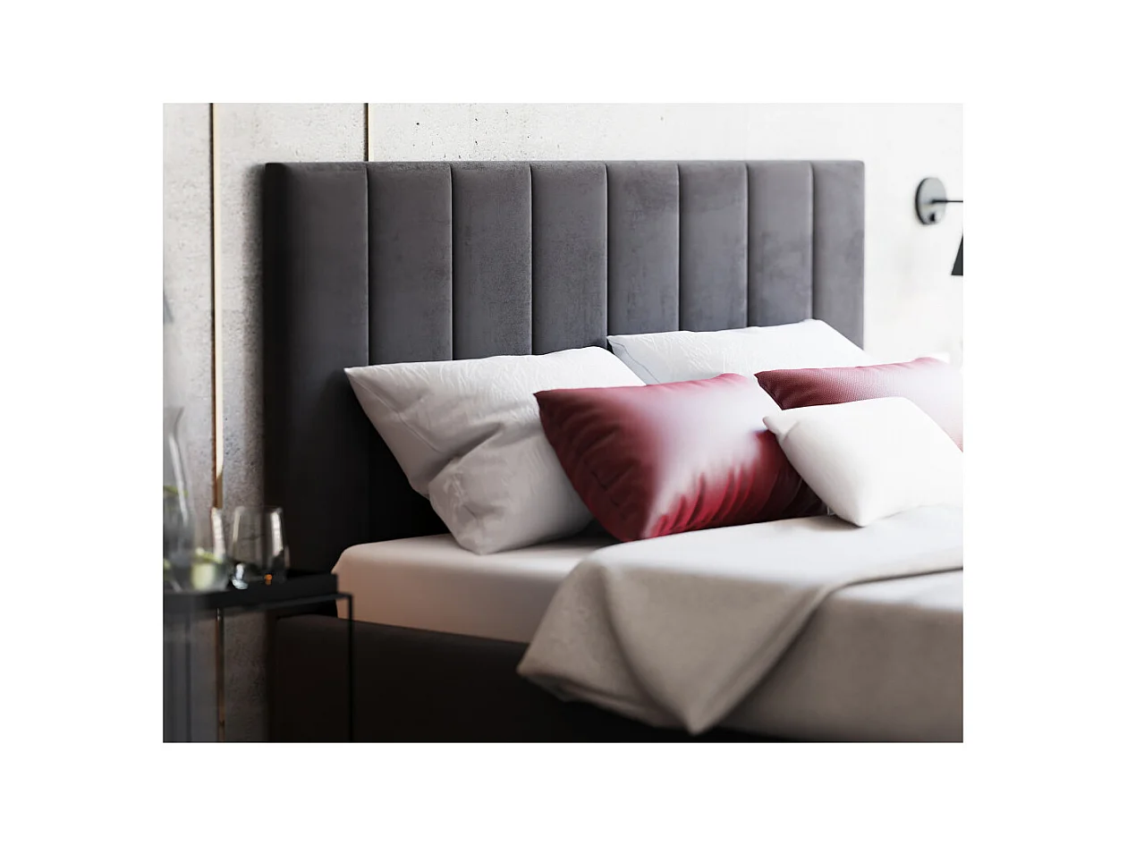 Lit coffre Lorado 160 x 200 cm avec sommier à lattes relevable Noir