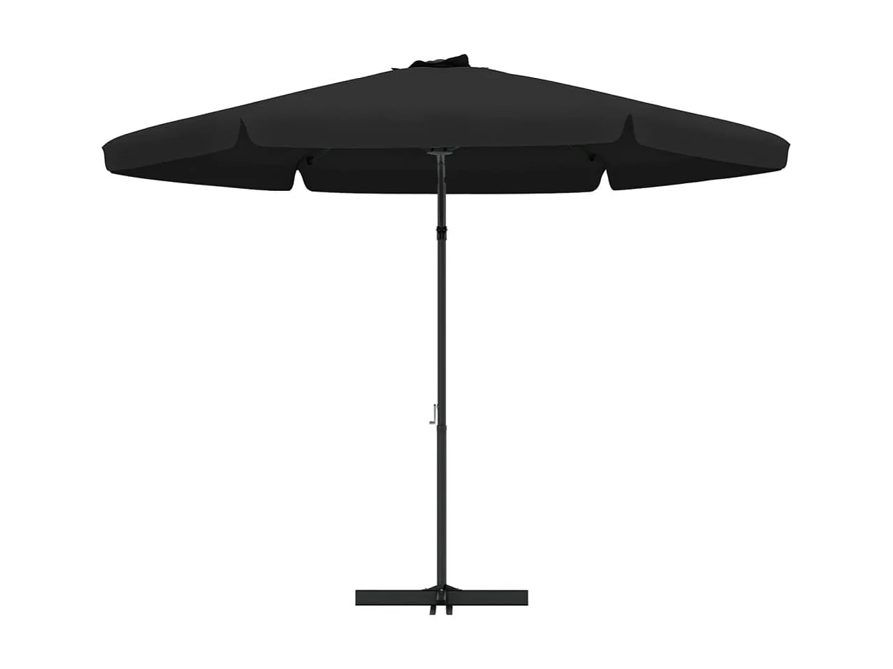 West Pittston  Parasol de jardin avec mât en acier 300 cm Noir