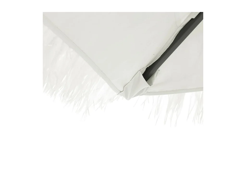 Beline  Parasol de jardin avec mât en acier blanc 290x290x238 cm