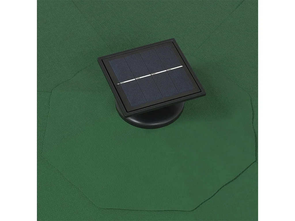 Marith  Parasol mural de jardin avec LED 300 cm vert