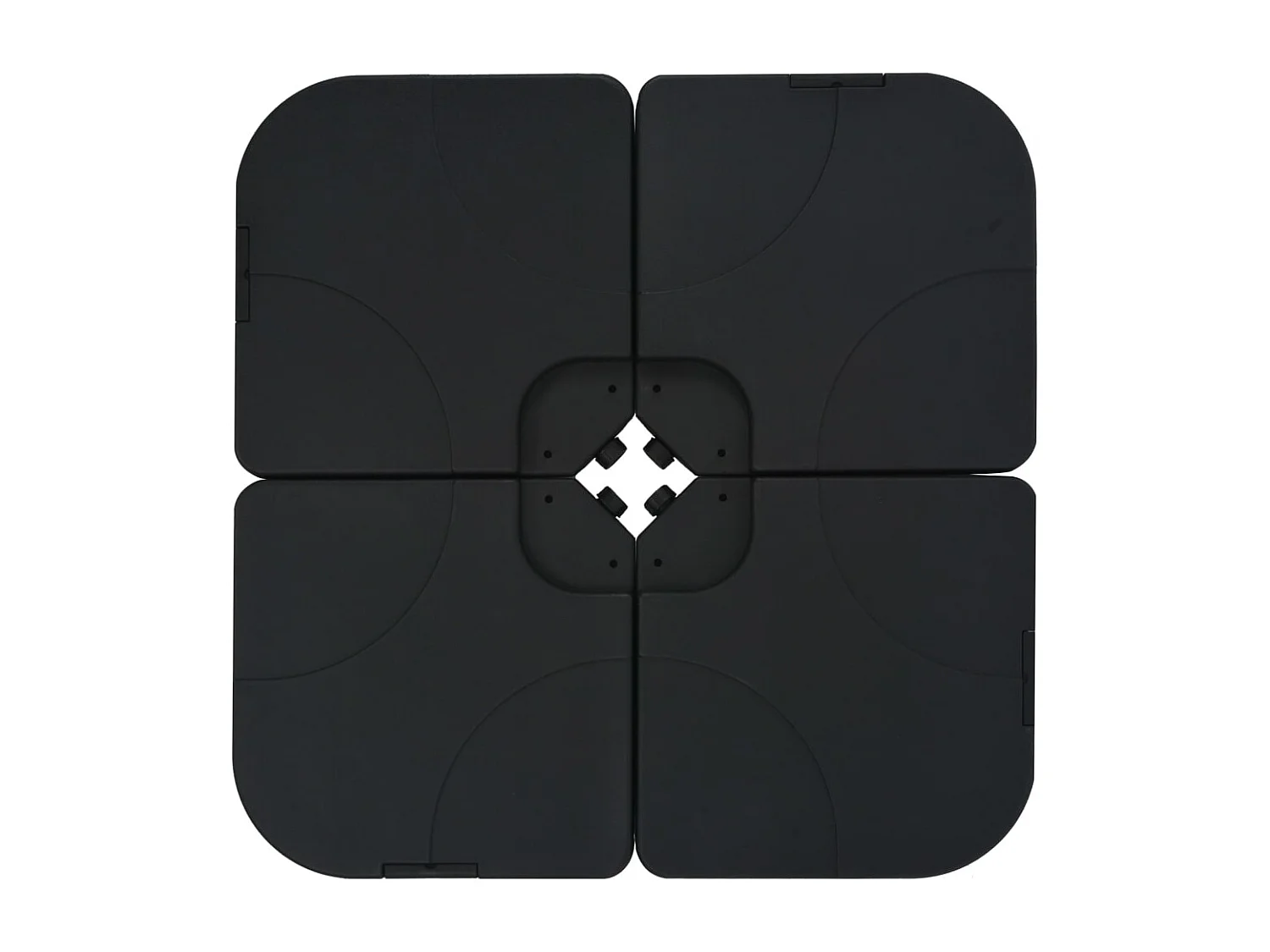 Gunn  Parasol de jardin avec base portable sable