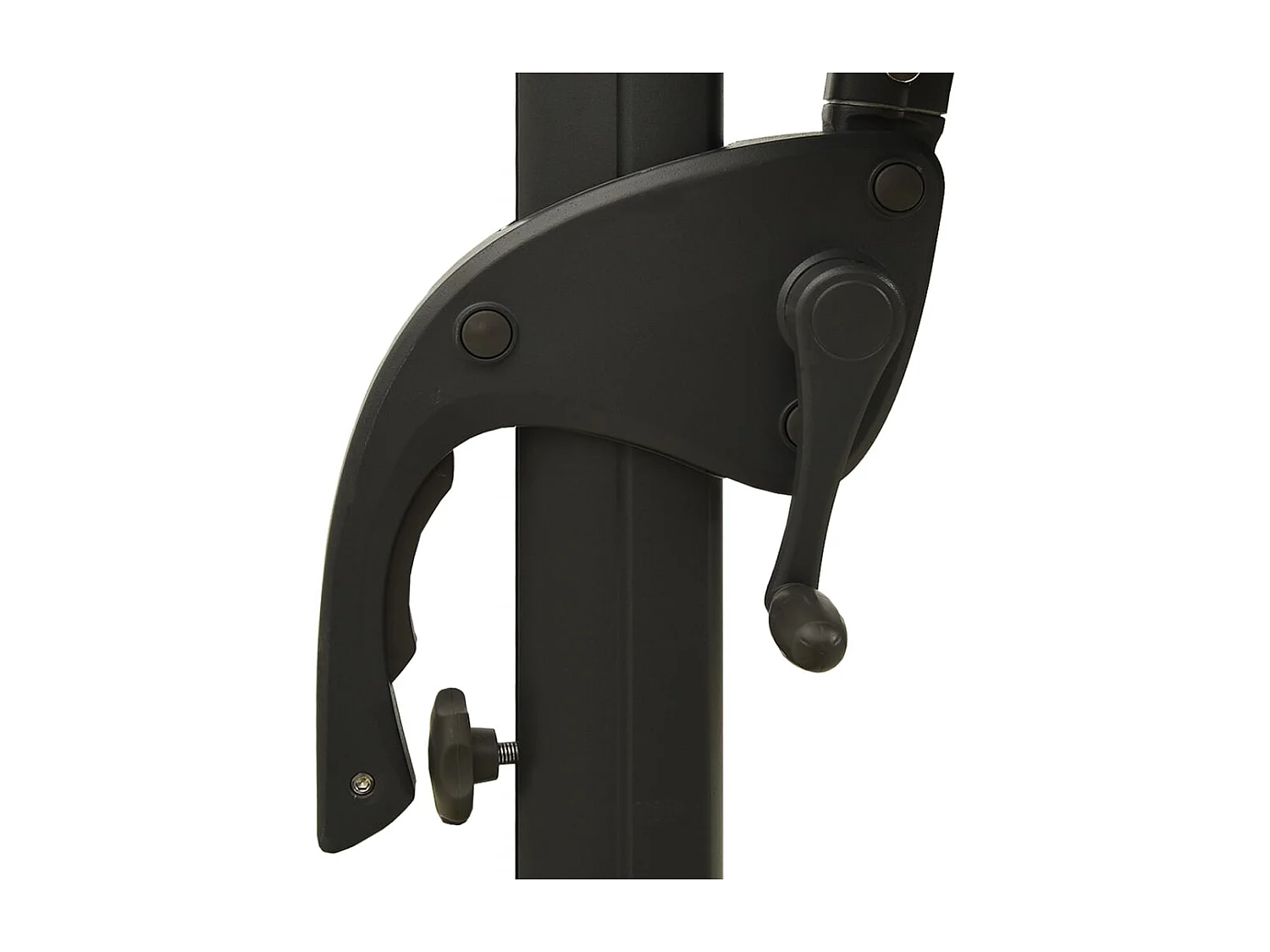 Roosendaal  Parasol de jardin à 4 niveaux avec mât en aluminium anthracite