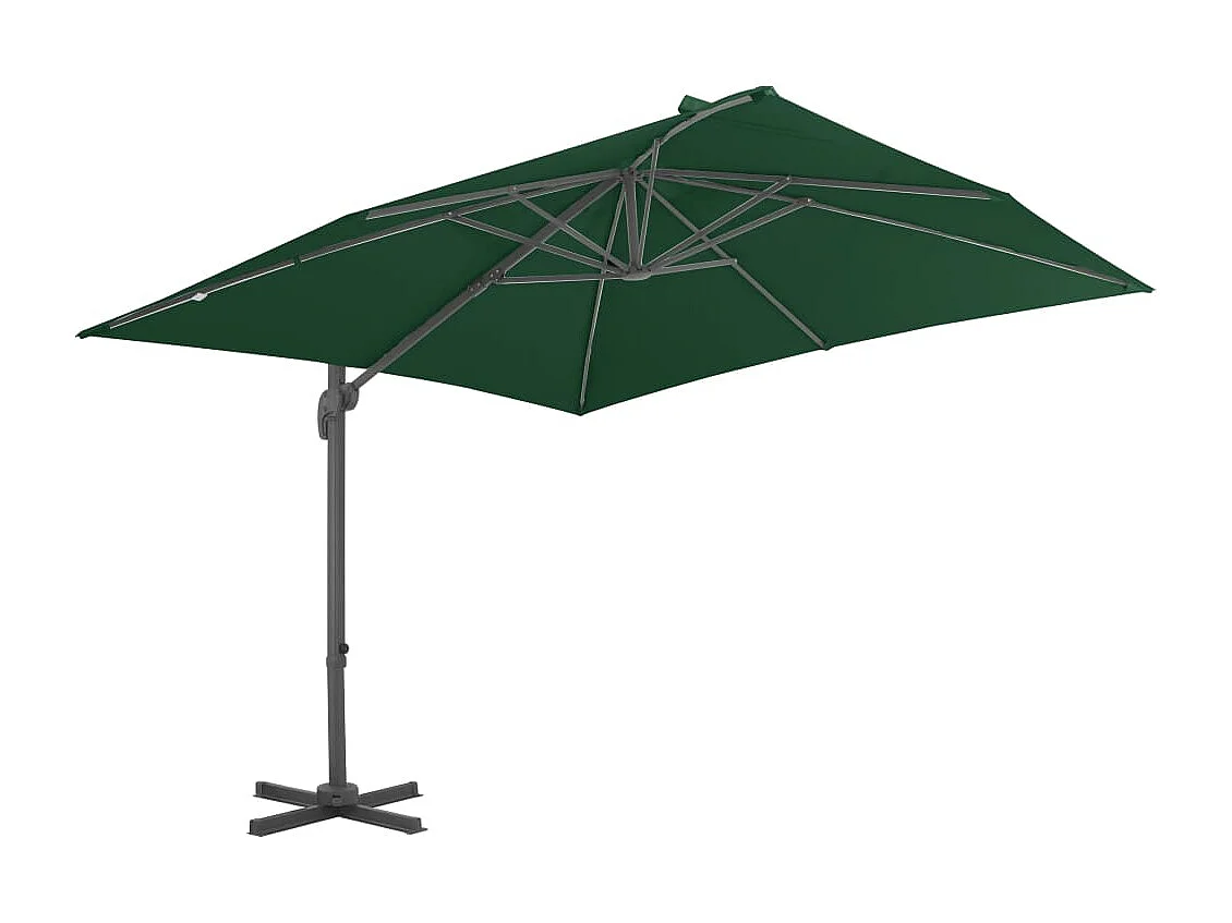 Gunn  Sombrilla de jardín con base portátil verde