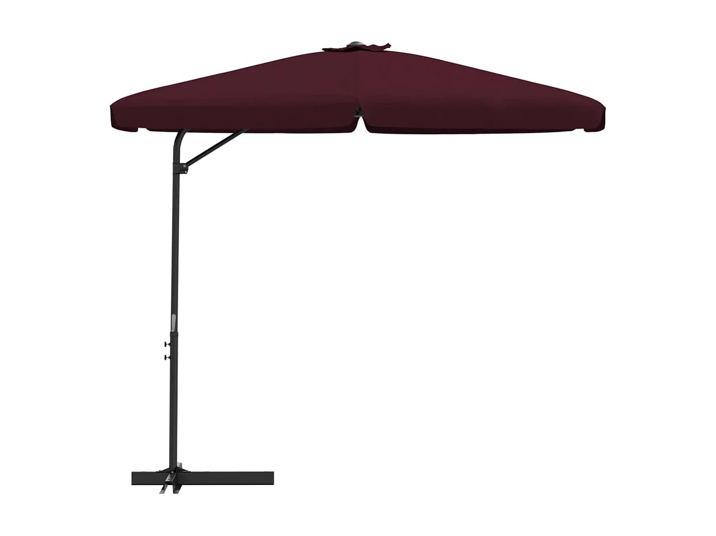 West Pittston  Parasol met stalen paal 300 cm bordeauxrood