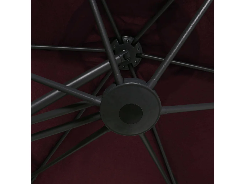 West Pittston  Parasol met stalen paal 300 cm bordeauxrood