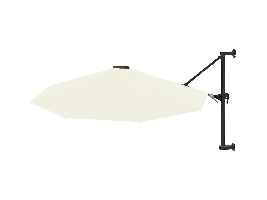 Berkeley  Parasol mural avec mât métallique 300 cm Sable