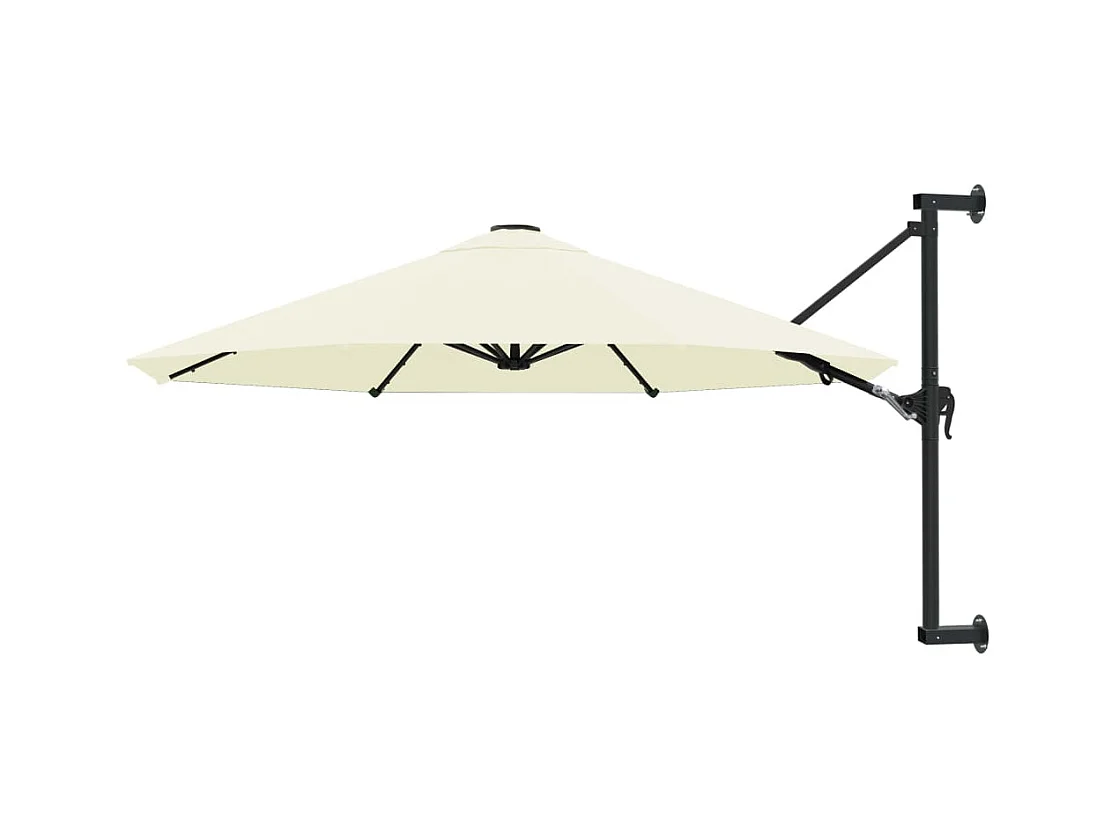 Berkeley  Parasol mural avec mât métallique 300 cm Sable