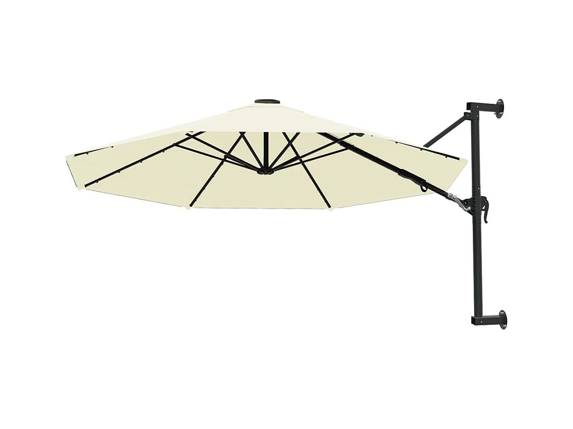 Berkeley  Parasol mural avec mât métallique 300 cm Sable