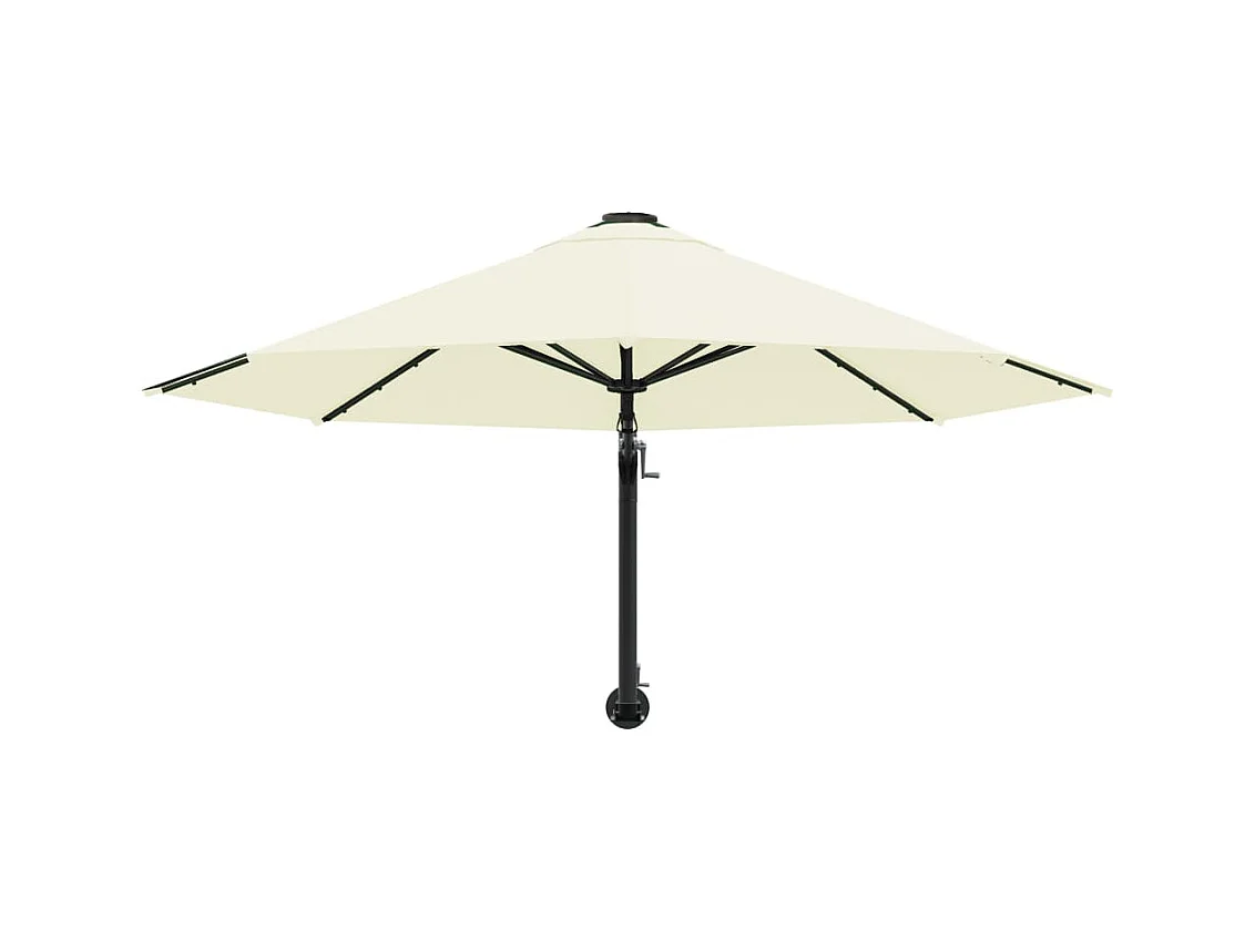 Berkeley  Parasol mural avec mât métallique 300 cm Sable
