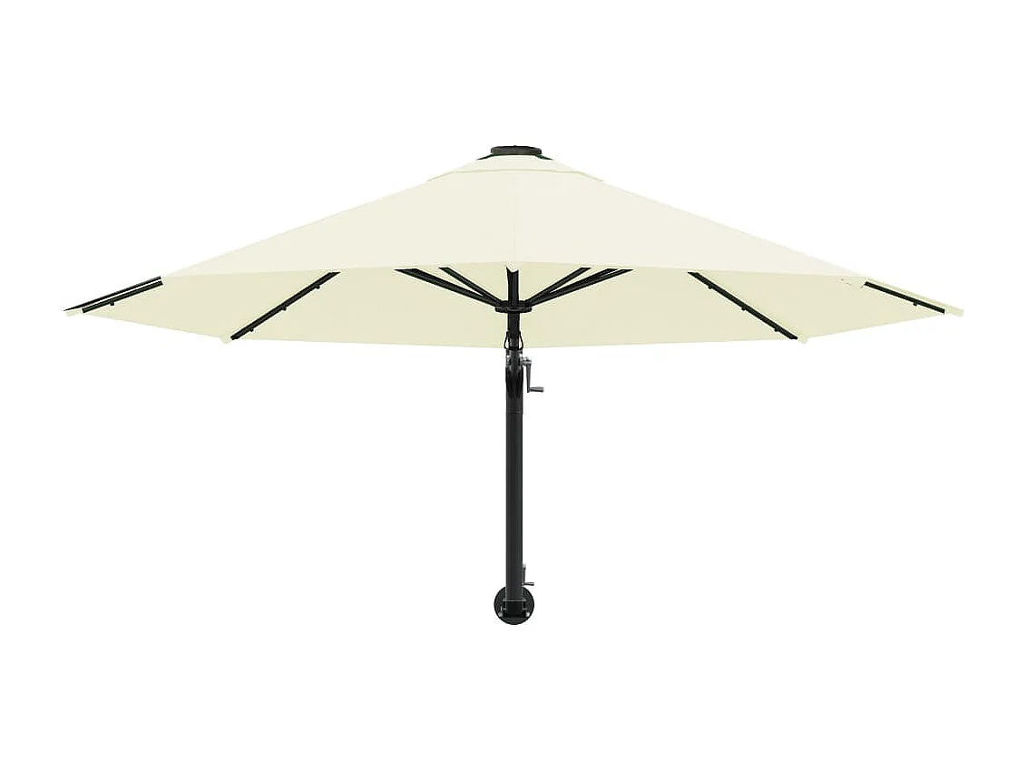 Berkeley  Parasol mural avec mât métallique 300 cm Sable