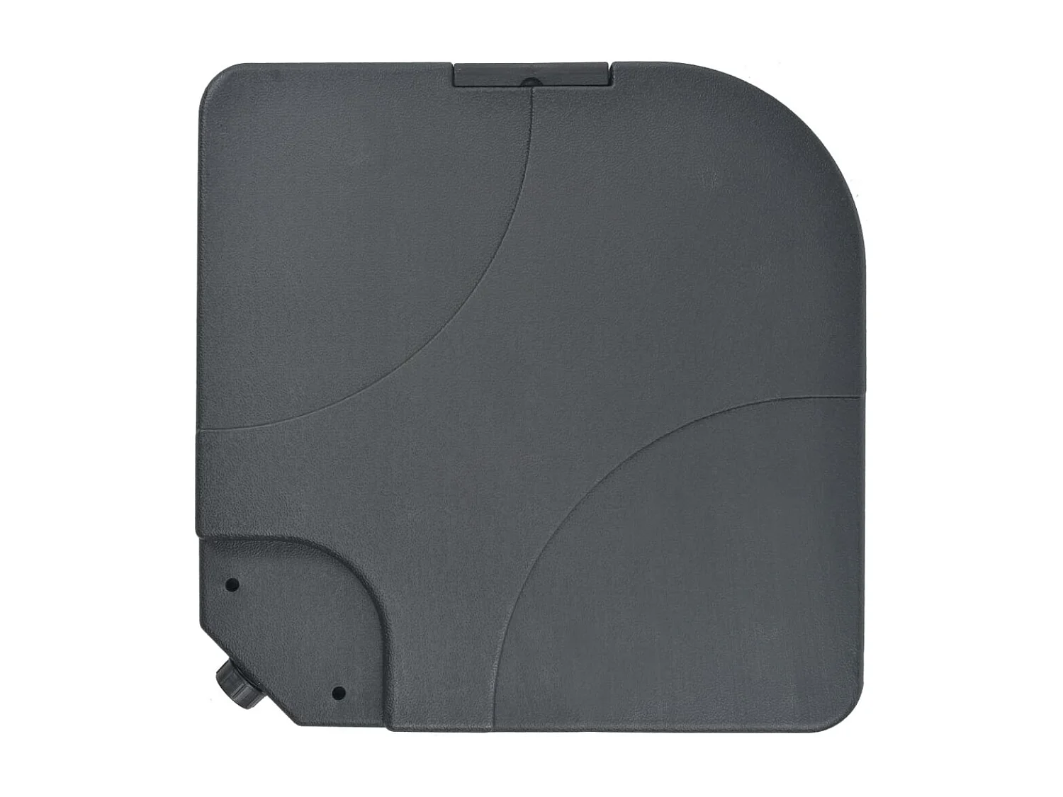 Gunn  Sombrilla de jardín con base portátil gris antracita