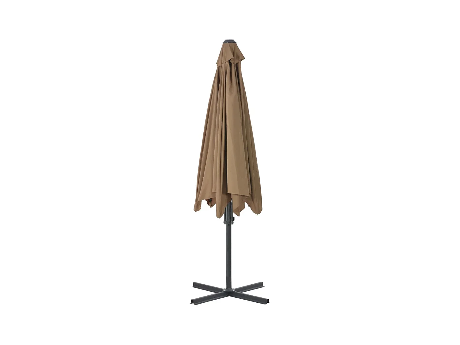 Clongullane  Parasol met stalen paal 300 cm taupe