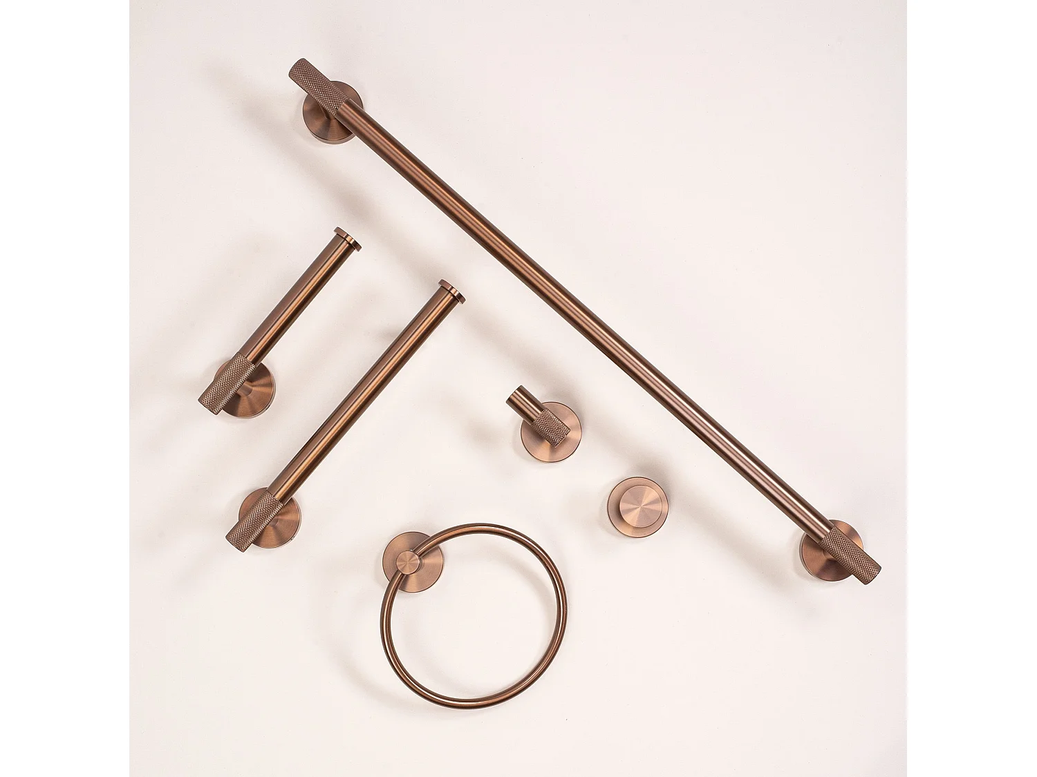 Badkamerhanger Rea 6606A Modern Brush Copper