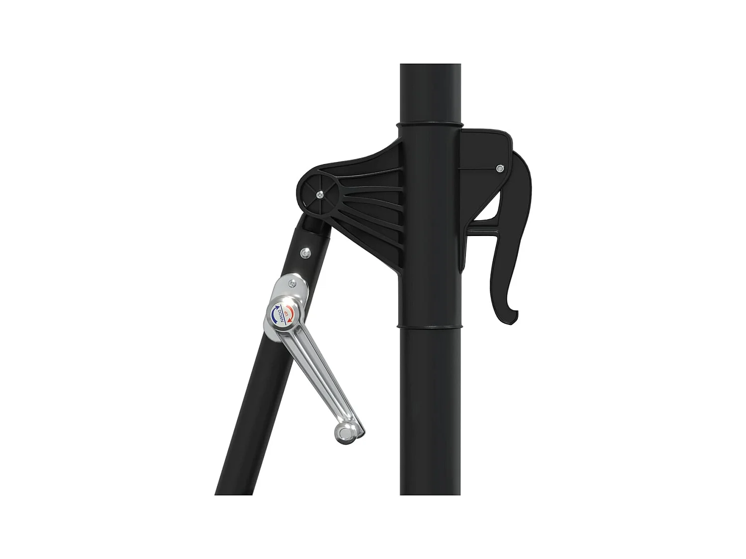 Berkeley  Parasol mural avec mât métallique 300 cm Taupe