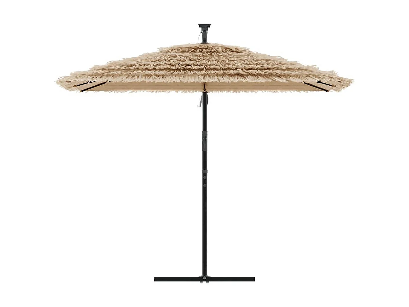 Beline  Parasol de jardin avec mât en acier marron 269x269x235 cm