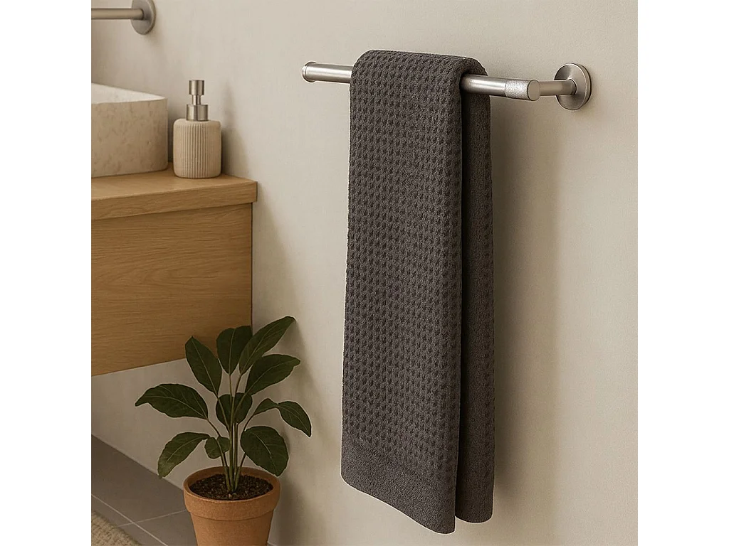 Porte-Serviette Rea 6610a Modern Brush Steel