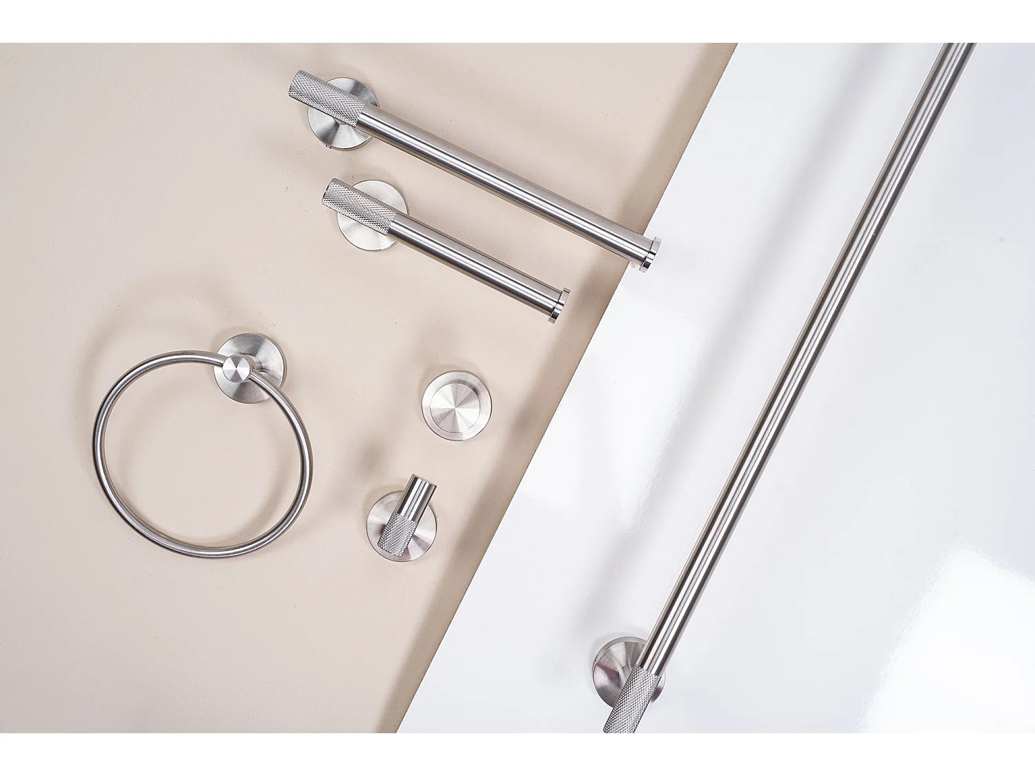 Porte-Serviette Rea 6610a Modern Brush Steel