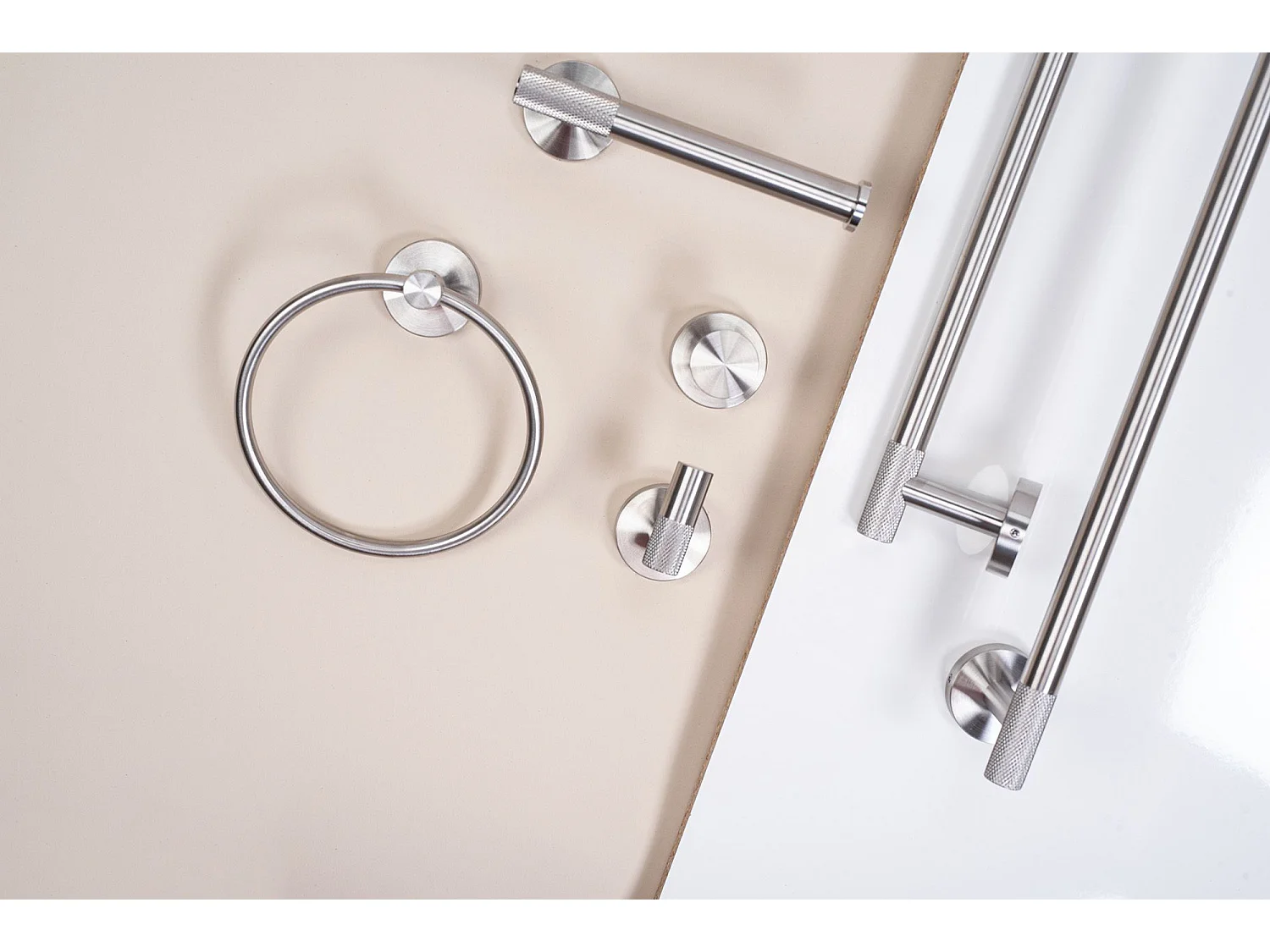 Porte-Serviette Rea 6610a Modern Brush Steel