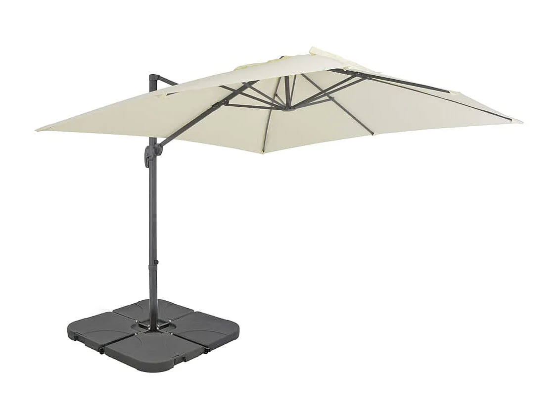 Cedral  Parasol met draagbare voet zandkleurig