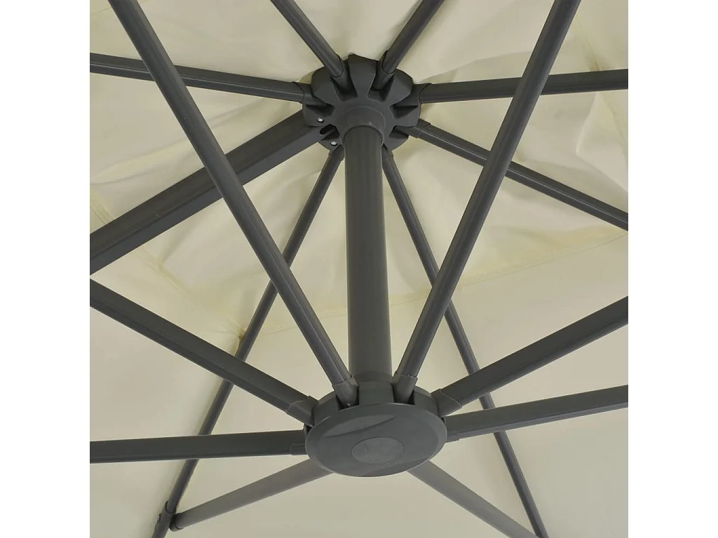 Cedral  Parasol met draagbare voet zandkleurig