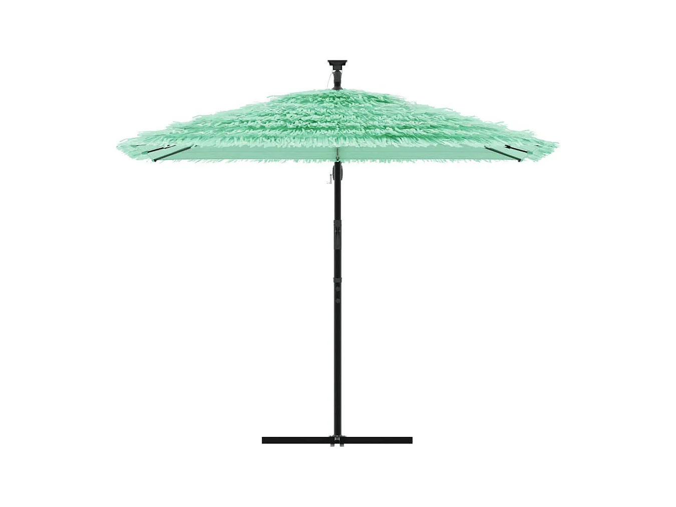 Beline  Parasol de jardin avec mât en acier vert 269x269x235 cm