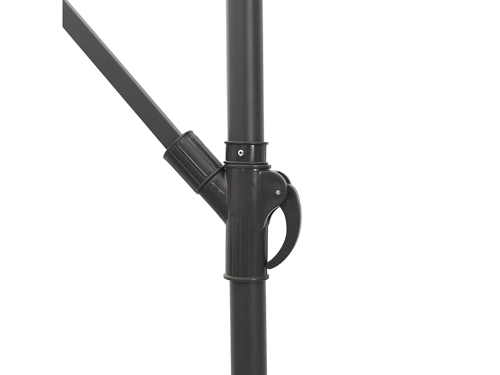 Beline  Parasol de jardin avec mât en acier vert 269x269x235 cm