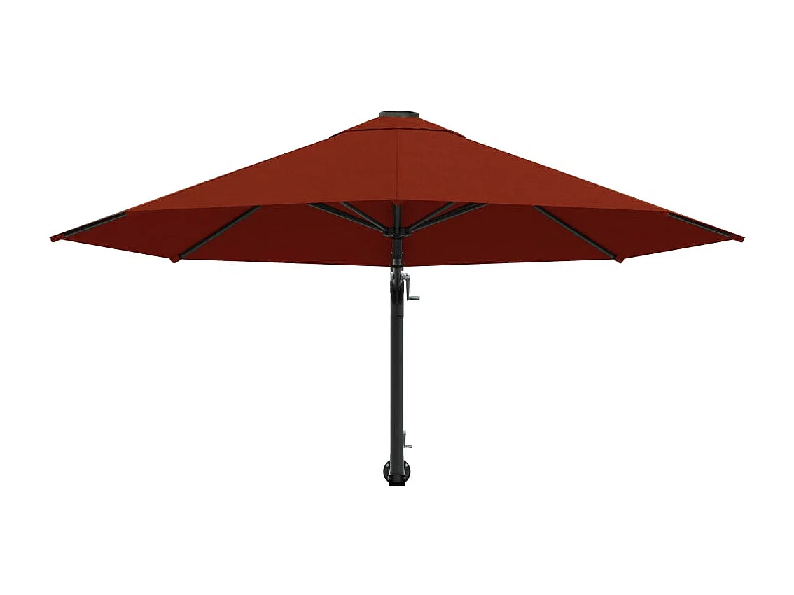 Berkeley  Parasol mural avec mât en métal 300 cm Terre cuite
