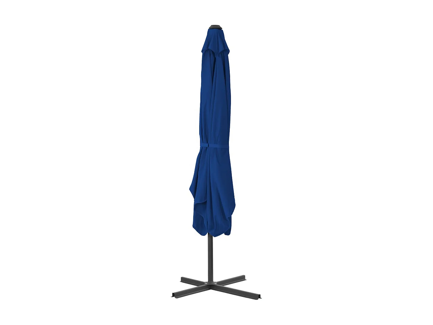Lenard  Parasol de jardin avec mât en acier bleu 250x250x230 cm