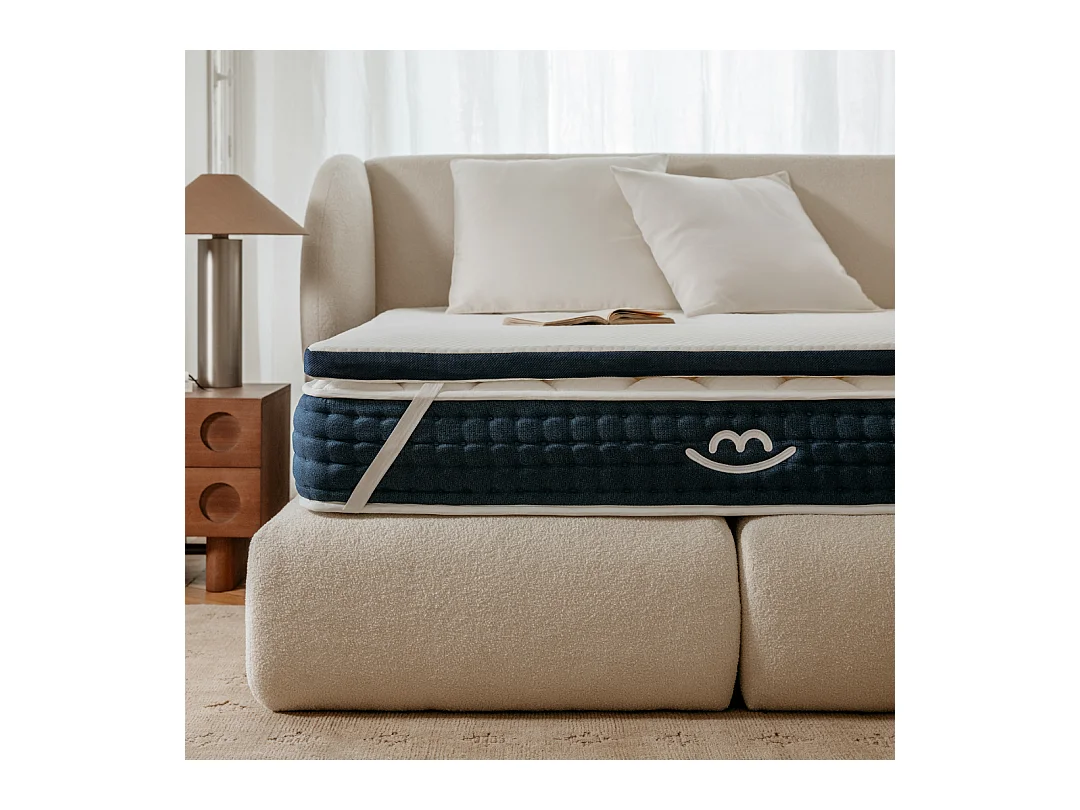 Surmatelas mémoire de forme 200x200 épais 7cm