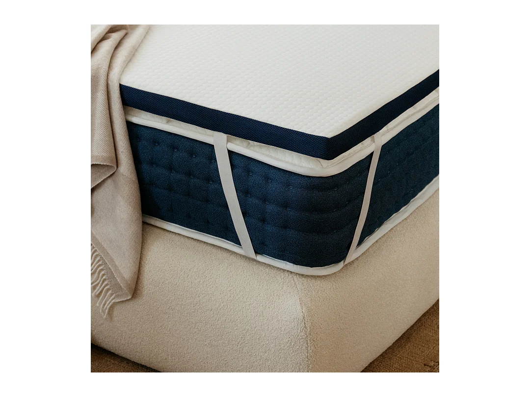 Surmatelas mémoire de forme 200x200 épais 7cm