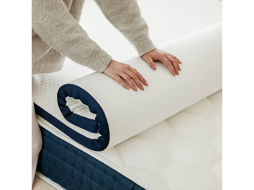 Surmatelas mémoire de forme 200x200 épais 7cm