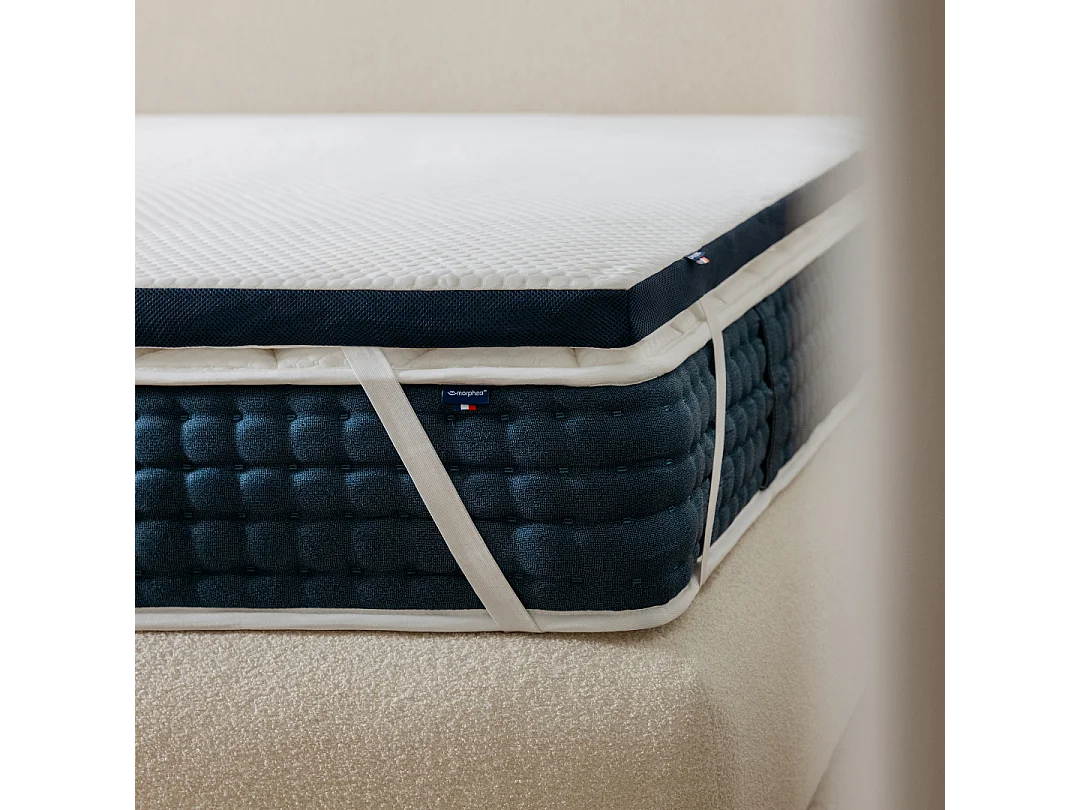 Surmatelas mémoire de forme 200x200 épais 7cm