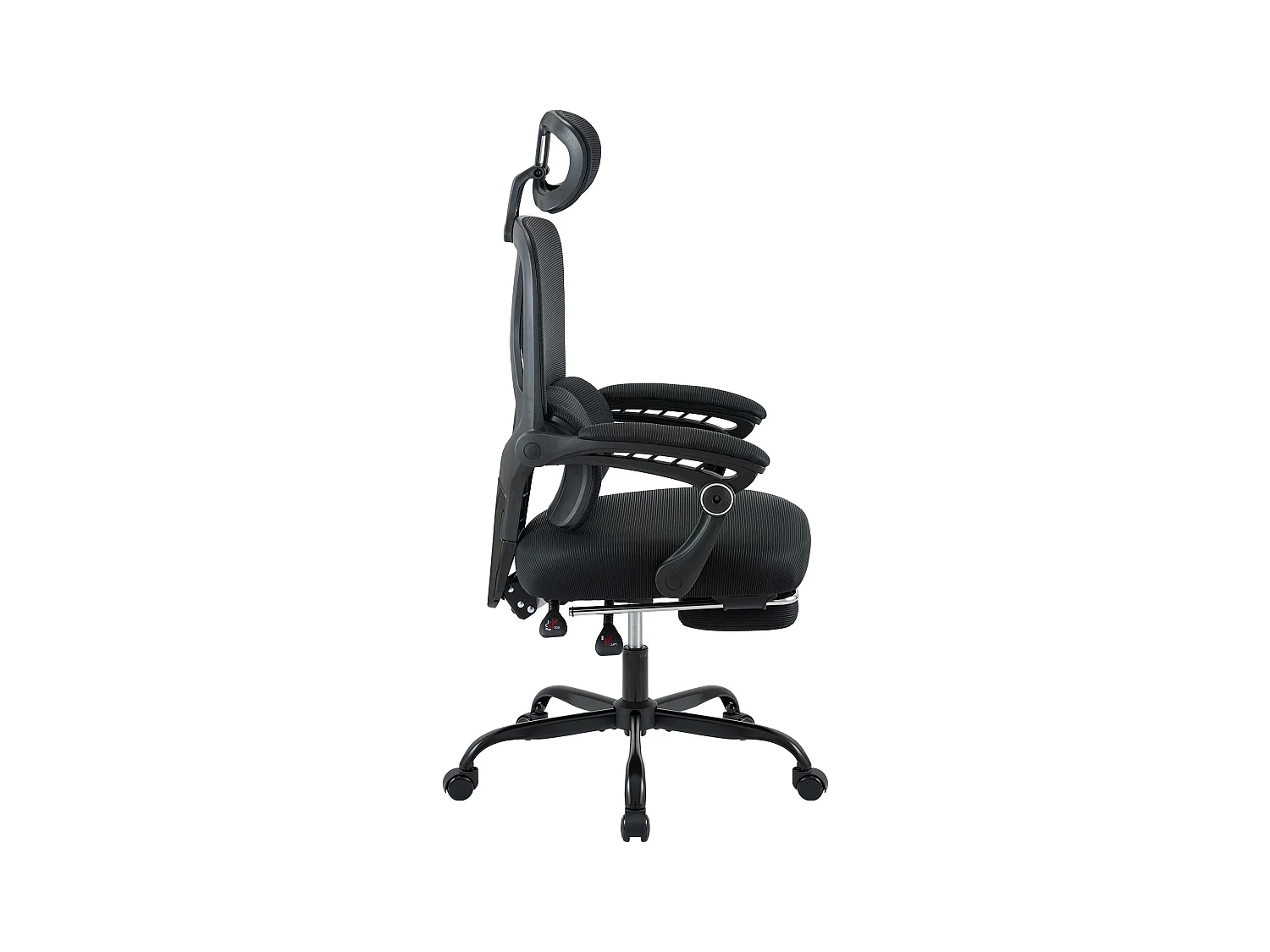 Chaise de bureau - Plastique - Noir - Liberton