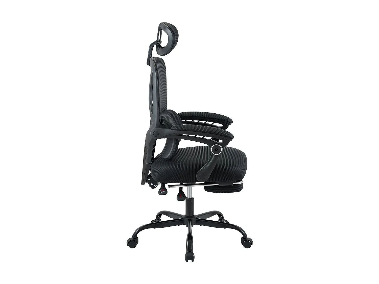 Chaise de bureau - Plastique - Noir - Liberton