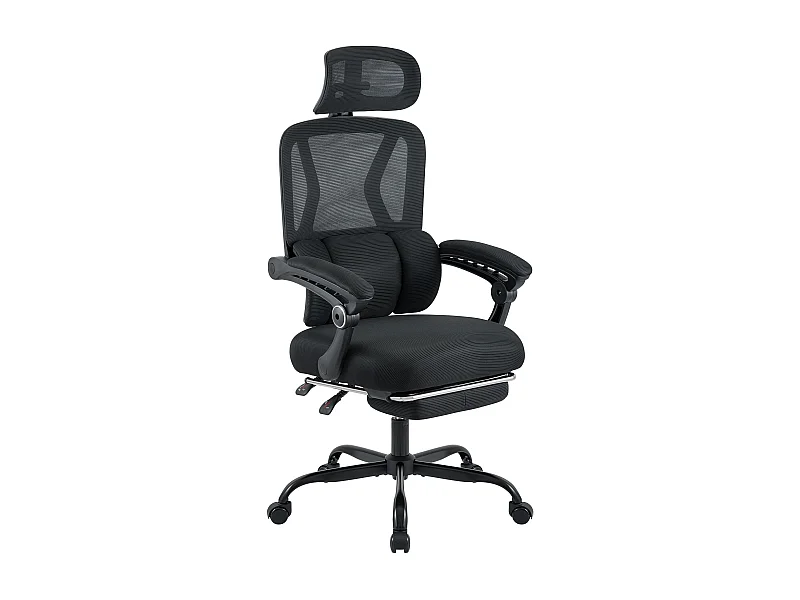 Chaise de bureau - Plastique - Noir - Liberton