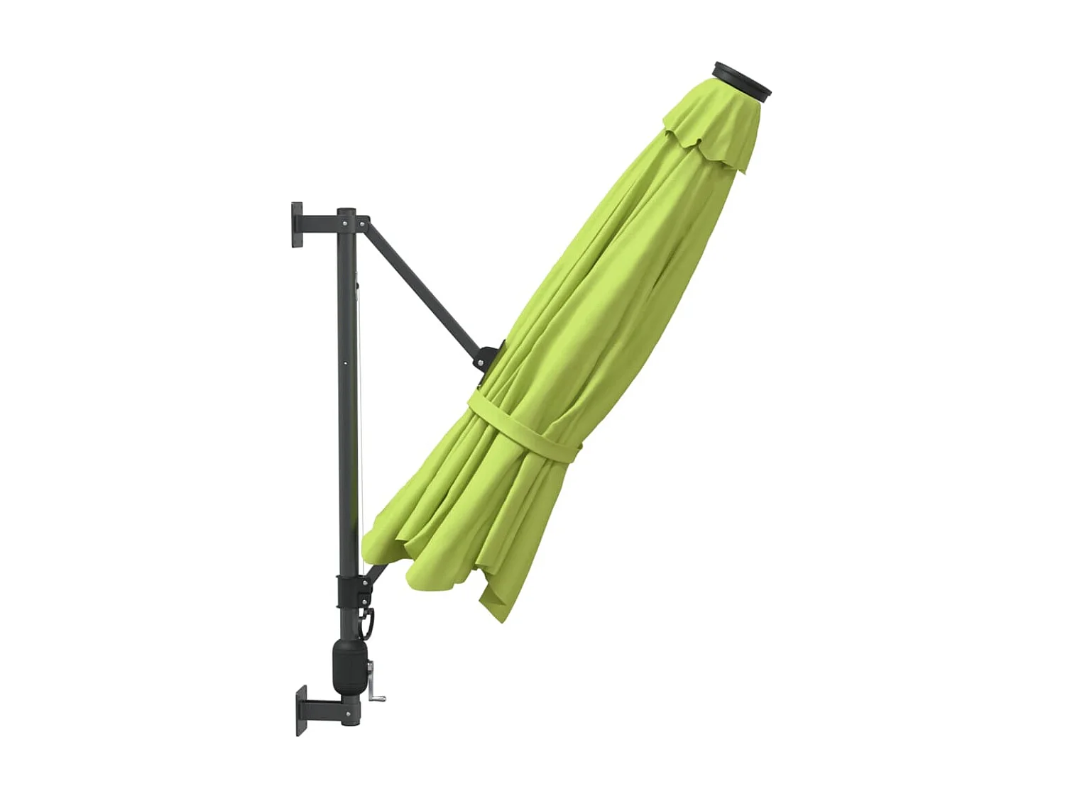 Jorikur  Wandparasol met LEDs 290 cm appelgroen