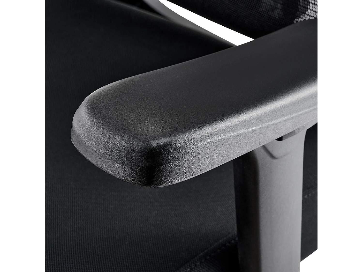 Chaise de bureau - Tissu - Noir - Mankato
