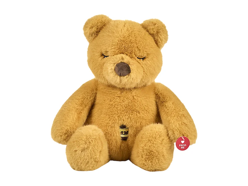 Peluche Ourson Ronfleur A Piles Marron