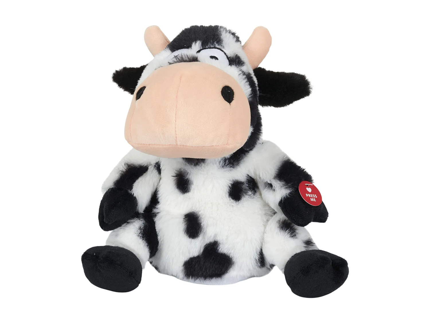 Peluche Vache noir et blanc