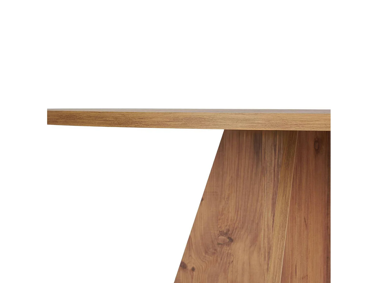 Table à manger ronde effet bois de pin Ø120 cm MARFA