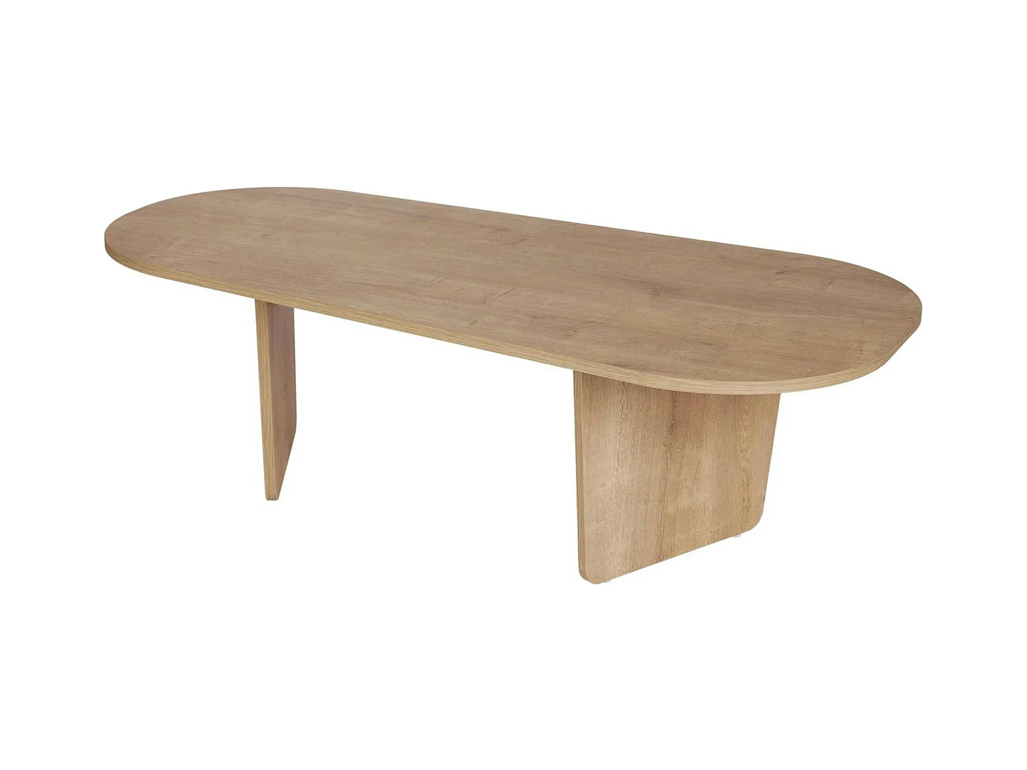 Table basse design organique effet bois, pieds obliques MARFA