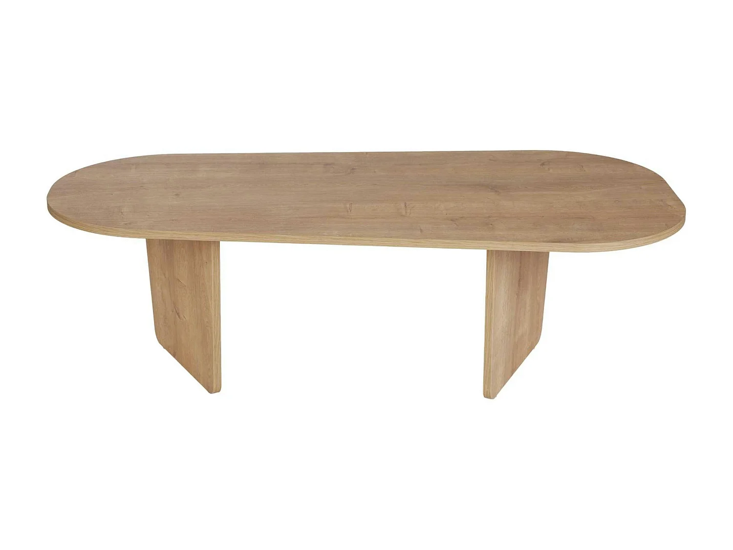 Table basse design organique effet bois, pieds obliques MARFA