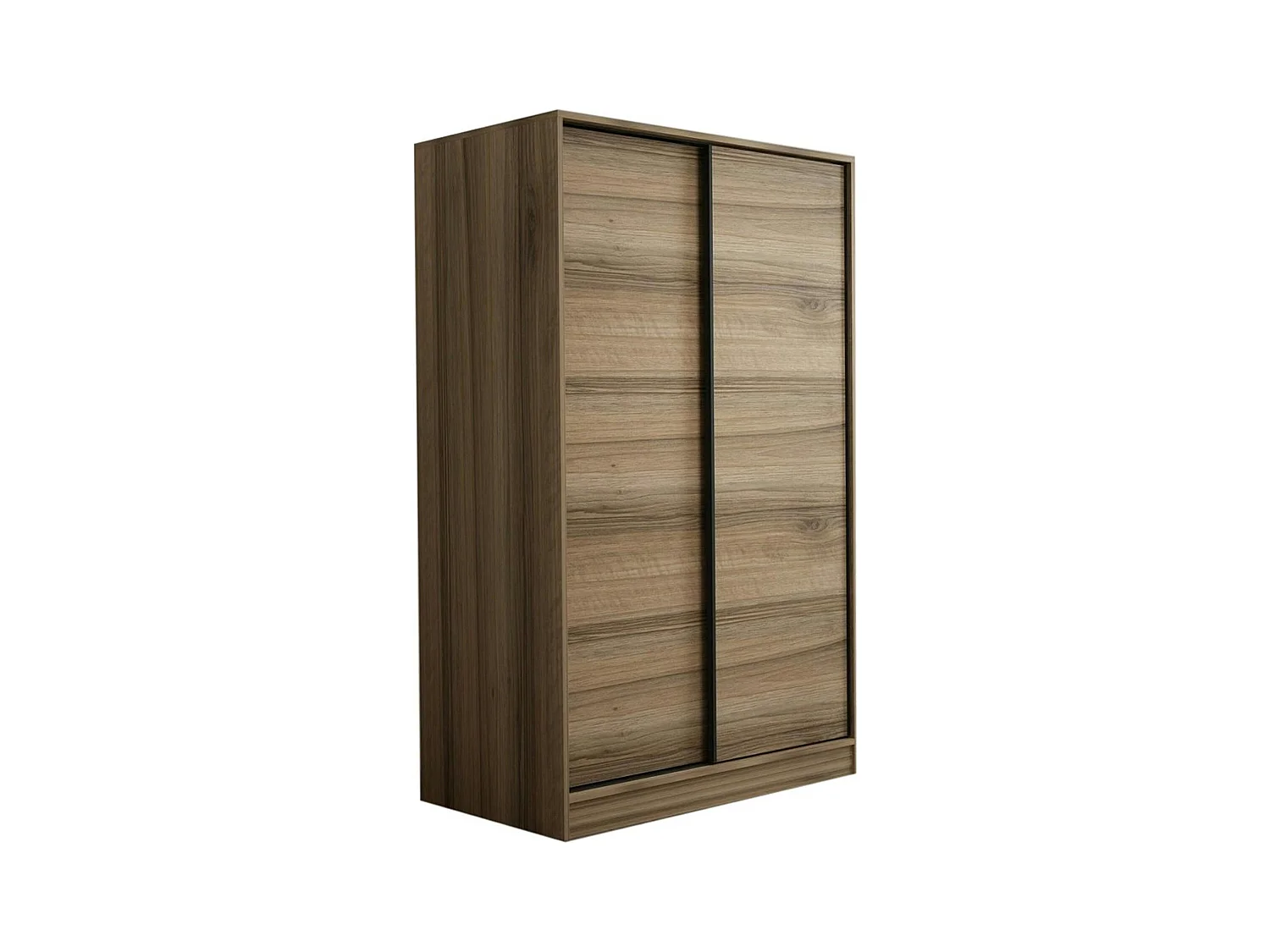 Armoire penderie portes coulissantes, effet bois BYRON