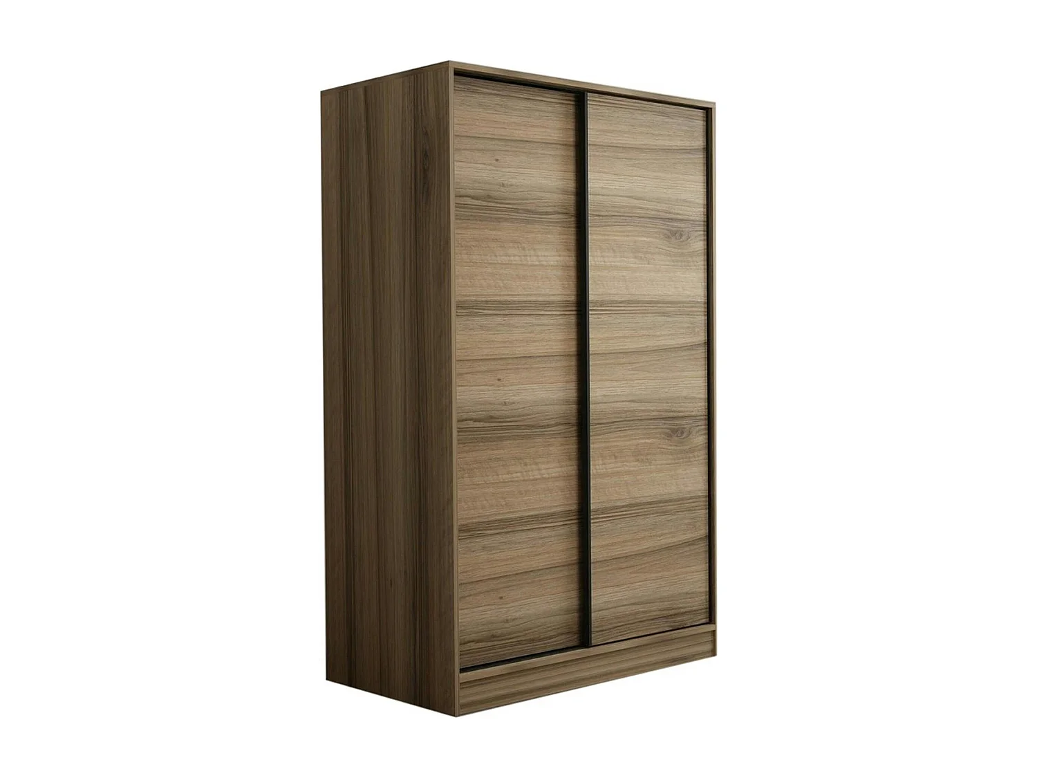 Armoire penderie portes coulissantes, effet bois BYRON