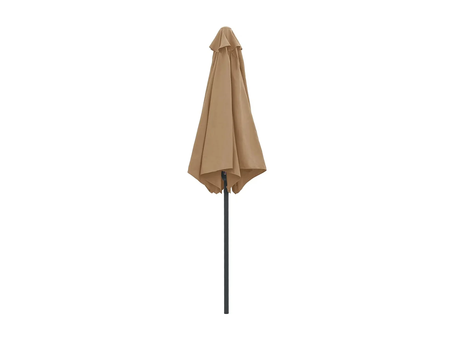 Prolenta Premium -  Parasol de jardin et mât en aluminium 270x246 cm Taupe