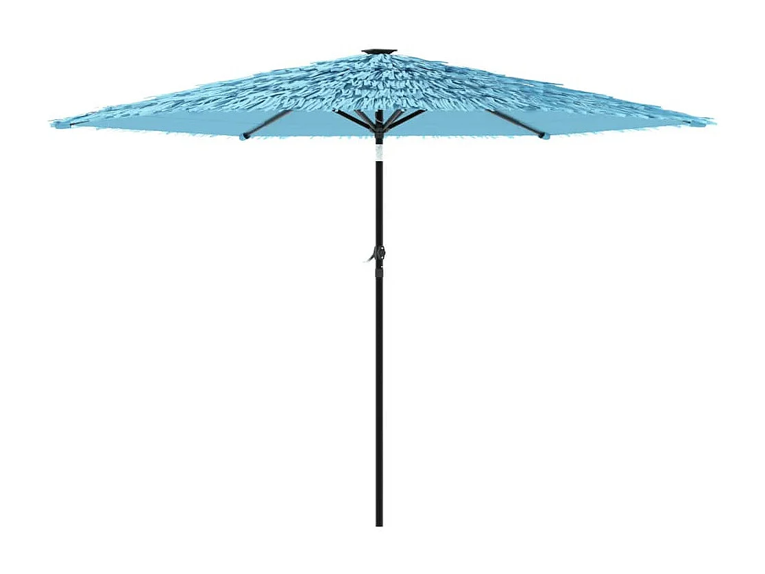 Draveil  Parasol de jardin avec mât en acier bleu 288x288x225 cm