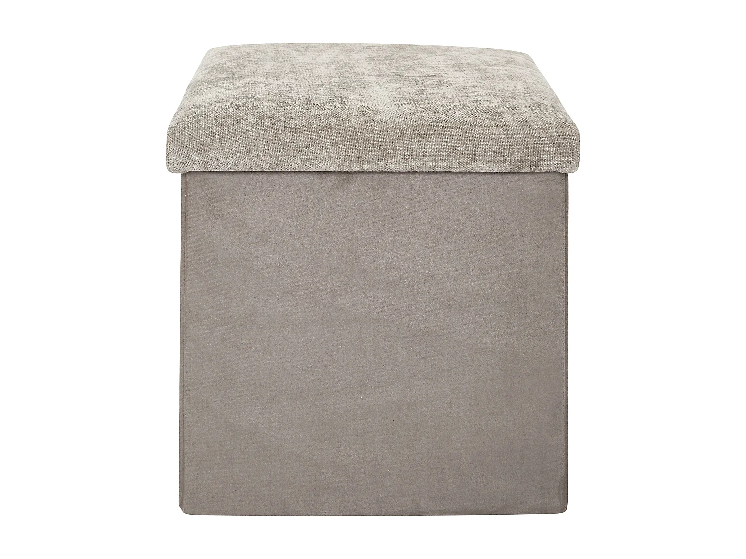Coffre Pouf Pliable Emilia Marron Marron