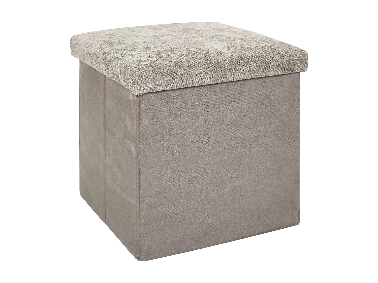 Coffre Pouf Pliable Emilia Marron Marron