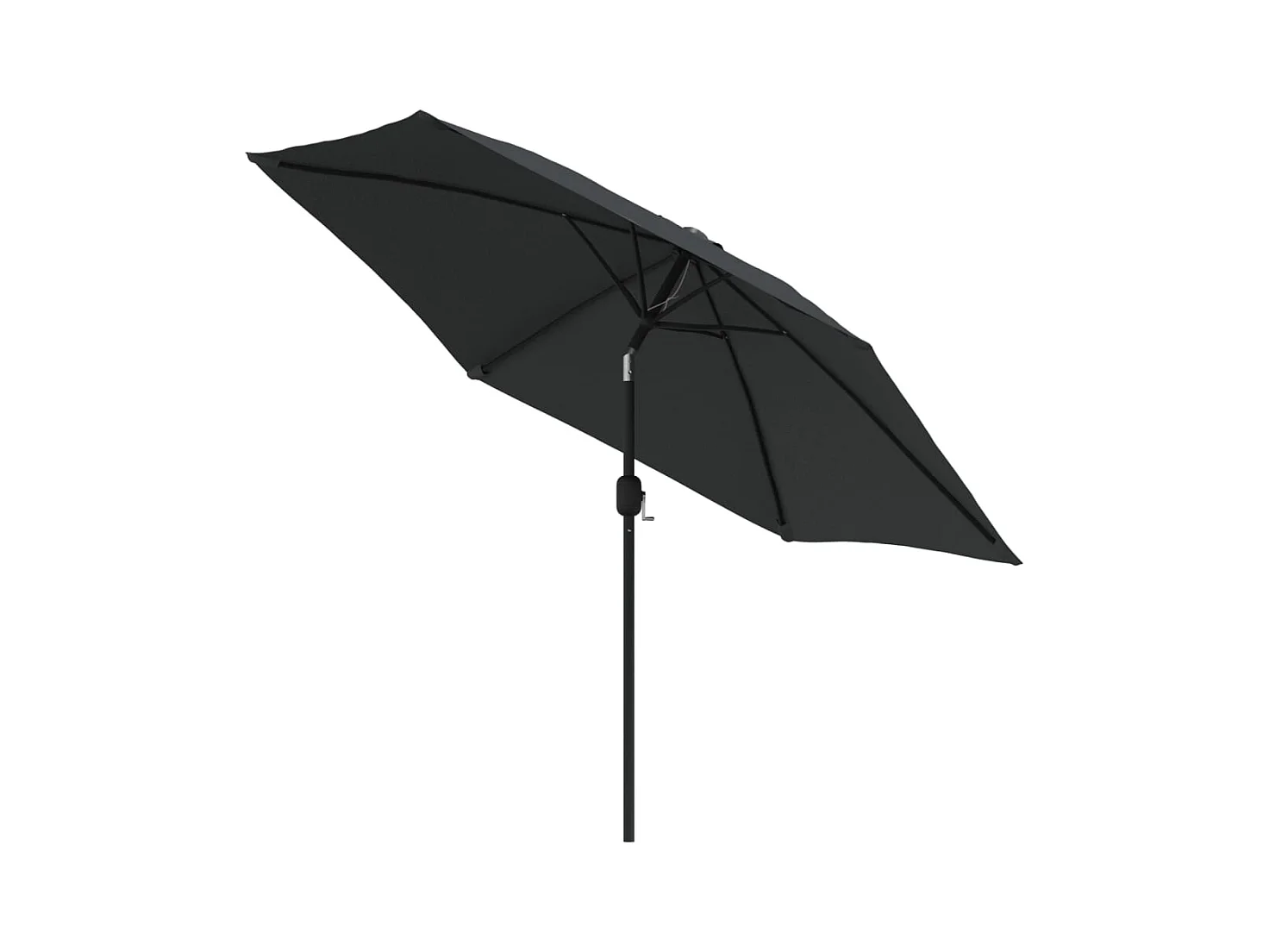 Arabella  Parasol d'extérieur avec LED et mât en acier 300 cm Anthracite