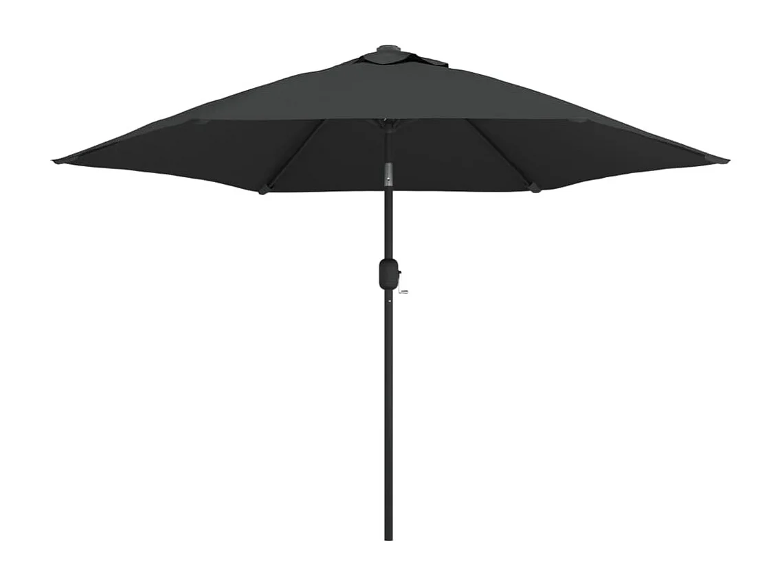 Arabella  Parasol d'extérieur avec LED et mât en acier 300 cm Anthracite